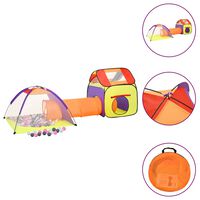 vidaXL Tenda de brincar infantil com 250 bolas 338x123x111 cm multicor