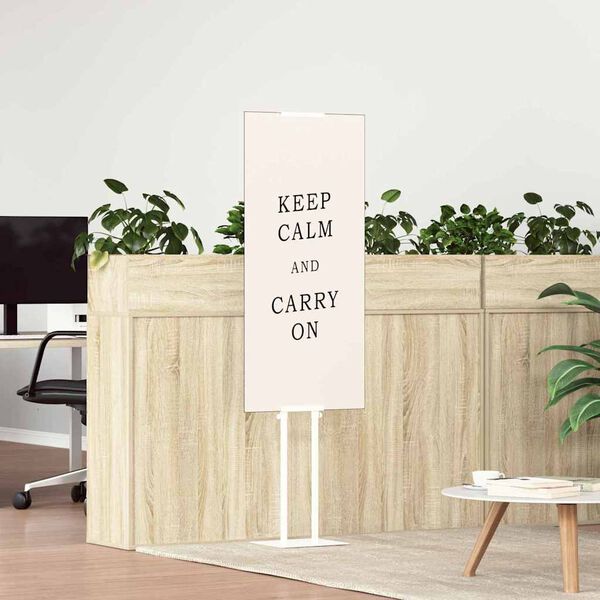 vidaXL Displays de Feira Branco 30 x 23,5 x 210 cm A&ccedil;o