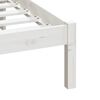 vidaXL Estrutura de cama 200x200 cm pinho maci&ccedil;o branco