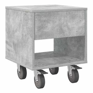 vidaXL Mesa-de-cabeceira Cinzento 40,5 x 40 x 48 cm