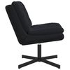 vidaXL Cadeira Relaxante Girat&oacute;ria Preto 63 x 75 x 76 cm Veludo