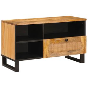 vidaXL Gabinete para TV com gaveta Castanho 80 x 33 x 46 cm