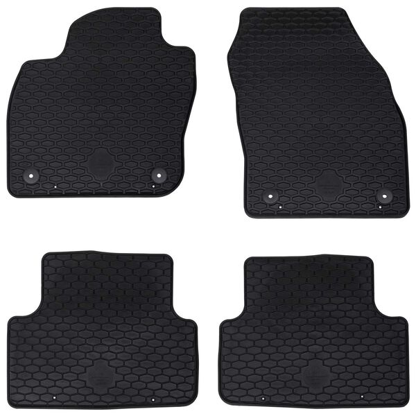 vidaXL Tapete de carro 4 pcs Preto VW T-CROSS TPE