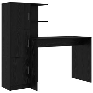 vidaXL Mesa Carvalho Preto 133.5 x 50 x 124 cm 2 unid.