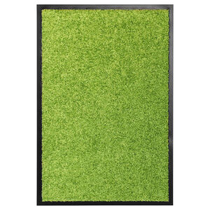 vidaXL Tapete de porta lav&aacute;vel 40x60 cm verde