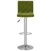 vidaXL Bancos de bar 2 pcs veludo verde-claro