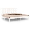 vidaXL Cama sem colch&atilde;o 200x200 cm madeira de pinho maci&ccedil;a branco