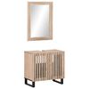 vidaXL 2 pcs conj. m&oacute;veis p/ casa de banho madeira mangueira maci&ccedil;a