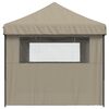 vidaXL Tenda de Festa Cinzento-acastanhado 292 x 580 x 315 cm