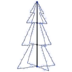 vidaXL &Aacute;rvore de Natal em cone 160 LEDs 78x120 cm interior e exterior