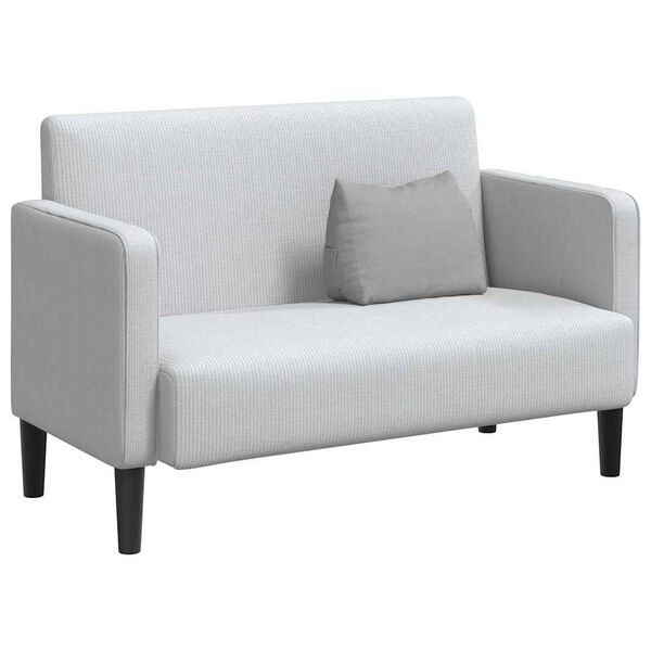 vidaXL Travesseiro para Costas Cinza Nuvem 45 x 20 x 35 cm tecido