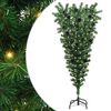 vidaXL &Aacute;rvore de Natal Artificial Pr&eacute;-iluminada de Cabe&ccedil;a para Baixo com Conjunto de Bolas