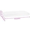 vidaXL Travesseiro para Dormir Liso Branco 70 x 36 x 13 cm