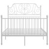 vidaXL Estrutura de cama 120x200 cm metal branco