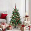 vidaXL &Aacute;rvore de Natal Artificial Verde 120 cm PVC, Metal e Pl&aacute;stico