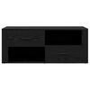 vidaXL Gabinete para TV com gaveta Carvalho Preto 100 x 35 x 40 cm