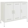 vidaXL Aparador 100,5x39x79 cm a&ccedil;o branco