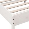 vidaXL Cama sem colch&atilde;o 150x200 cm madeira de pinho maci&ccedil;a branco