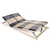 vidaXL Estrado de ripas com 42 ripas 7 zonas 140x200 cm