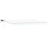 vidaXL Toldo retr&aacute;til manual com LEDs Branco 5 x 3 m