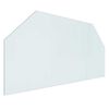 vidaXL Placa de Vidro para Lareira Transparente 100 x 50 cm Vidro