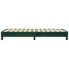 vidaXL Estrutura de cama com molas 90x190 cm veludo verde-escuro