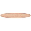 vidaXL Tampo de mesa redondo &Oslash;60x1,5 cm carvalho maci&ccedil;o n&atilde;o tratado