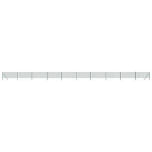 vidaXL Cerca de malha de arame 0,8x25 m a&ccedil;o galvanizado verde