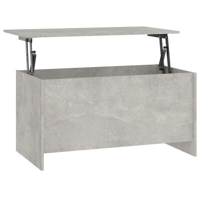 vidaXL Mesa de centro 102x55,5x52,5cm madeira processada cinza cimento