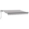 vidaXL Toldo Retr&aacute;til Cinzento-claro 250 x 200 cm tecido