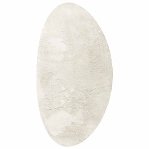 vidaXL Tapetes de &aacute;rea HUARTE Creme 80 x 150 cm Poli&eacute;ster