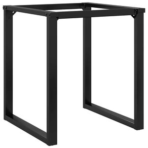 vidaXL Pernas para mesa de jantar estrutura em O a&ccedil;o