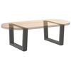 vidaXL P&eacute;s para mesa de centro em V, 2 pe&ccedil;as, antracite, 60x(30-31,3) cm, a&ccedil;o