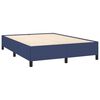 vidaXL Cama com molas/colch&atilde;o 140x190 cm tecido azul