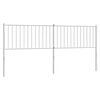vidaXL Cabeceira de substitui&ccedil;&atilde;o 193 cm metal branco