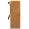 vidaXL caixa de correio Ferro Enferrujado 30 x 23 x 55 cm Aço corten