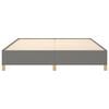 vidaXL Estrutura de cama sem colch&atilde;o 180x200 cm tecido cinzento-escuro