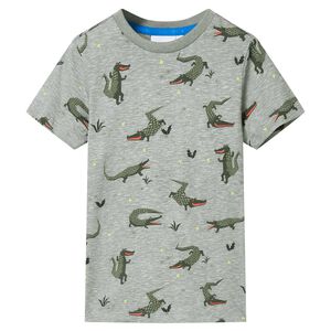 T-shirt para crian&ccedil;a caqui-claro mesclado 116