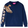 Sweatshirt para crian&ccedil;a azul-marinho 128