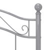 vidaXL Estrutura de cama 90x200 cm metal cinzento