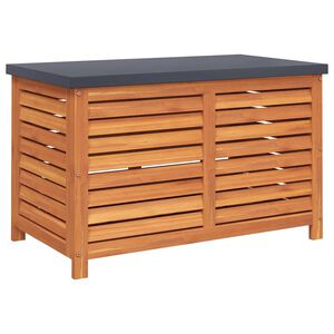 vidaXL Caixa de arruma&ccedil;&atilde;o para jardim 60x50x55 cm eucalipto maci&ccedil;a