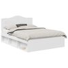 vidaXL Estrutura da Cama com cabeceira Branco 150 x 200 cm