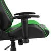 vidaXL Cadeira de gaming giratória PVC verde