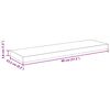 vidaXL Prateleiras parede suspensas 2 pcs 80x23,5x3,8cm MDF carvalho
