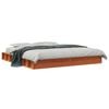 vidaXL Cama sem colch&atilde;o 200x200 cm pinho maci&ccedil;o castanho-mel