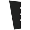 vidaXL Painel lateral p/ toldo porta 2 pcs vidro temperado preto