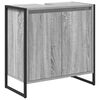 vidaXL Arm&aacute;rio de Banheiro Cinza Sonoma 60 x 30 x 60 cm