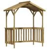vidaXL Abrigo para barbecue 163,5x93x210cm madeira de pinho impregnada
