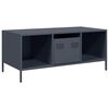 vidaXL Mesa de centro 101,5x50x43,5 cm a&ccedil;o laminado a frio antracite