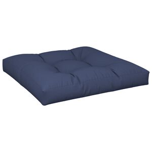 vidaXL Almofad&atilde;o para sof&aacute; de paletes 70x70x12 cm tecido azul-marinho